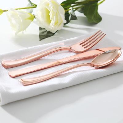 China Traditional 120 Pcs Weighted Cutlery 40 Anniversary Knife 40 Fork 40 Disposable Spoon Western for sale