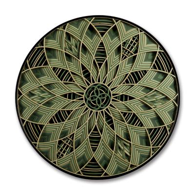 China Europe Wall Art 3d Hotel Decorations Cutout Wall Islamic Art Home Decor Wood Decorative Carving Wood Carving for sale