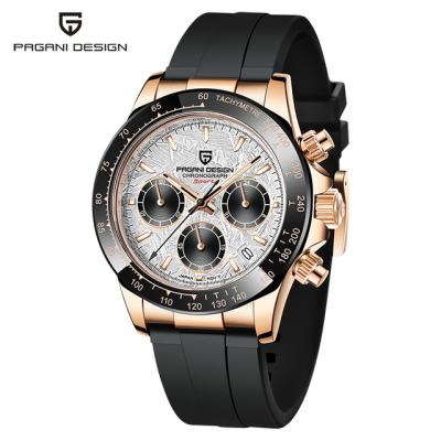 China Pagani Design 1664 Chronograph Watch Designer Fashion For Men Japan Miyota Military Quartz Calendar Rubber Watches for sale