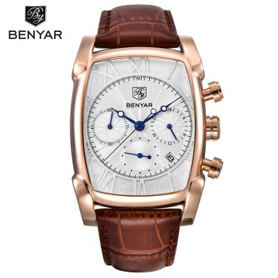 China Automatic Date Men Business Quartz Watches Automatic Date Chronograph Analog Watches BENYAR 5113M for sale