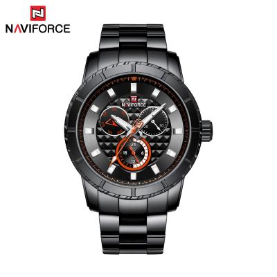 China Naviforce Day/Date Watch 9045 Quartz Men Watches Luxury Sports Watches Waterproof Mens Stainless Steel Wristwatches for sale