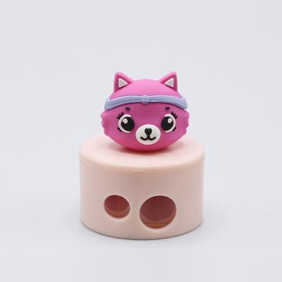 China Easy New Learning Stationery Supplies Unique  Pencil Sharpener Cartoon Shaped Portable Manual Double Hole Pencil Sharpener for sale