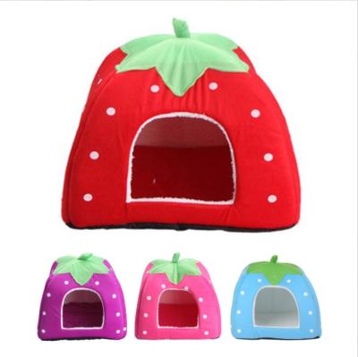 China Multicolor Eco-friendly Breathable Sleep Bed Cozy Felt House Pet Cave With Window for sale