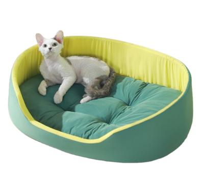 China Breathable High Quality Warm Soft Nest Mat Mat Bed Deep Sleep Round Semicircle Plush Pet Nest for sale