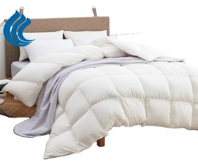 China Home High Quality 90% Premium Soft And Cozy Goose Down Comforter And Warm Sleep Pillow for sale