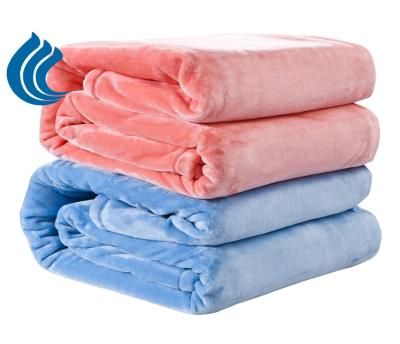 China Simple High Quality Soft New Design Colorful Living Comfort Fleece Blanket for sale