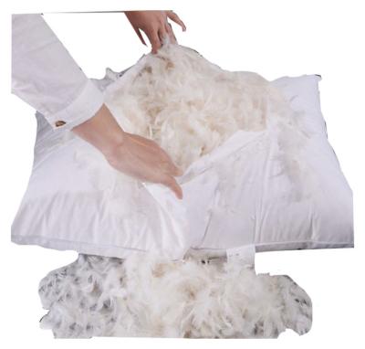 China Customized Color Wholesale Anti-static Duck Goose Filling Down Pillow Size Inserts Hotel Down Pillow for sale