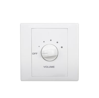 China ABS Cooma M-604 6W Professional PA System School Home Store Shop Uses In-Wall Speaker Volume Controller for sale