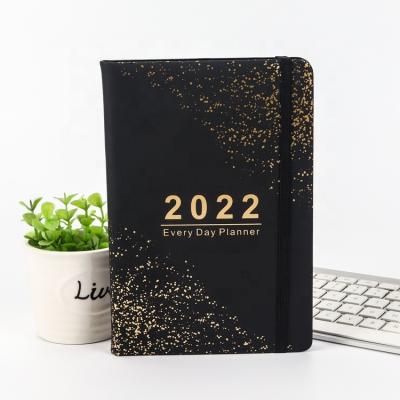 China 2021 Date Printing A5 Leather Custom Hardcover Journal Daily Agenda Diary Planner 2021 for sale