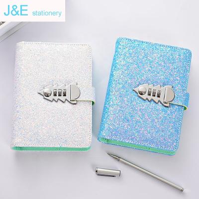 China Hotsales factory business lined diary with lock school notebook password diary for sale