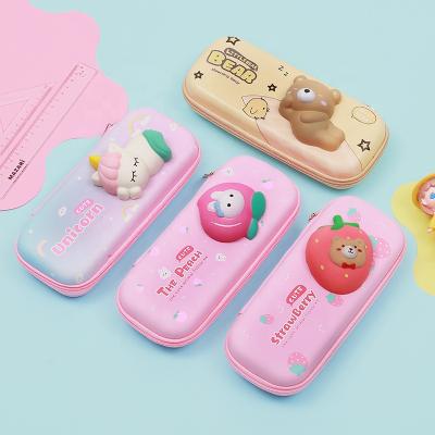 China Schools & Offices Shape Personalized Fall EVA 3D Heavy Duty Pencil Case Large Waterproof Cute Pencil Case For Kids for sale