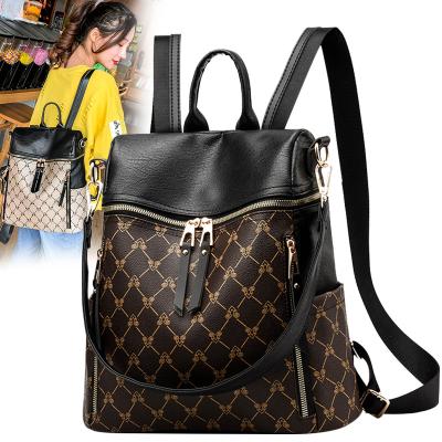 China Fashion Style Women Small PU Leather Backpack Packsack For Female Student Casual Knapsack School Bag for sale