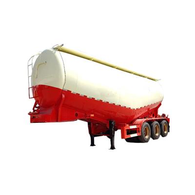 China semi truck trailer cement tanker trailer used cimc second hand cement bulker trailer with air compressor for sale