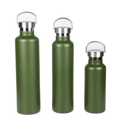 China Best Selling Viable Sports 750Ml Shaker Pc Drink Gray Stainless Steel Water Bottles With Logo For Bicycle Custom Made for sale