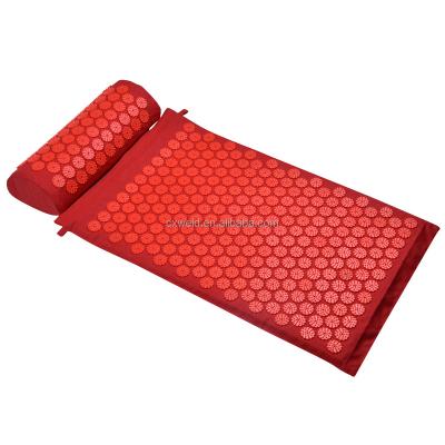 China Fitness Exercise Acupressure Mat Eco Coconut Fiber Massage Mat Skati Mat Canvas Acupressure for sale