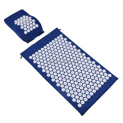 China Fitness Exercise Wellness Acupressure Therapy Mat Set Hips Plastic Pillow Bag Natural Canvas Organic Coconut for sale