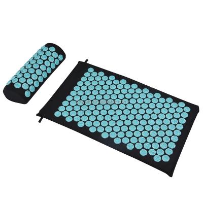 China Hot Selling Fitness Exercise Therapy Acupressure Mat Set Acupressure Mat Set With Cotton Bag for sale