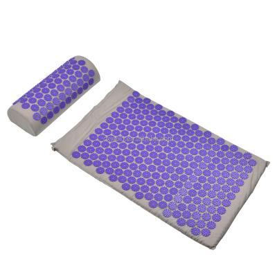 China Fitness Exercise Acupressure Massage Mat 100% Cotton Acupressure Mat Set With Cotton Bag for sale