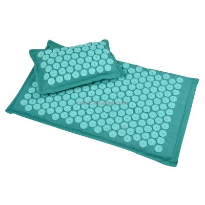 China Fitness Exercise Acupressure Mat Eco Coconut Fiber Spike Acupressure Mat Canvas Set for sale