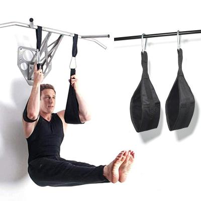 China Pull up home gym exerciser ab throws pair for pull up bar - hanging leg raiser fitness for sale