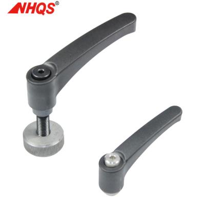 China Mechanical Parts NHQS QS0801.12-8 CLNPA CLSPA Resin Clamp Lever With Curved Handle for sale