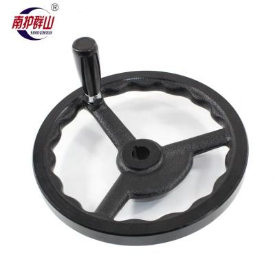 China Auto Reset Spoked NHQS QS0804.18 Cast Iron Spoke Handwheel For Crusher for sale