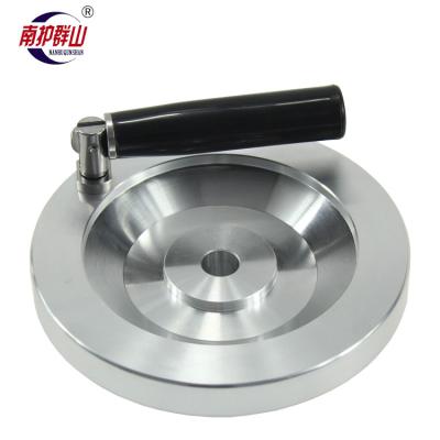 China NHQS QS1004.23BF Solid Solid Aluminum Alloy H7 Hole + Tapped Aluminum Handwheel for sale