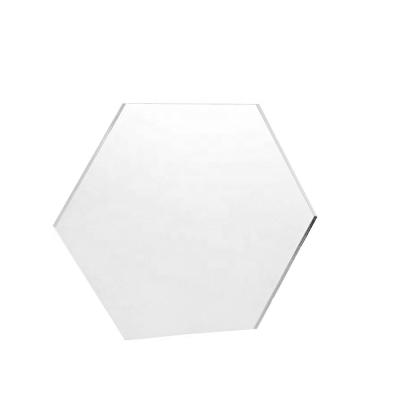 China Home 2x3.5 Inch Clear Acrylic Place Cards Acrylic Hexagon Blanks For Acrylic Table Place Signs And Cards for sale