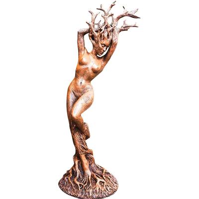 China Tree Monster Statue Green Man Durable Resin Forest Goddess for sale