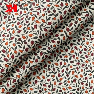 China Custom Kahn Fabric Wholesale 75gsm 60*60 En 100% Organic Cotton Hot Voile Lightweight Lawn Fabric Printing Beautiful Flower for sale