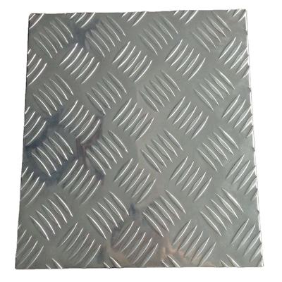 China 1060 Large Five Bar Plates H24 4.45mm 1220*2440mm Checkered Aluminum Sheets for sale