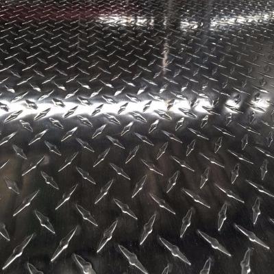 China Industry 1060 Diamond H24 Checkered Aluminum Plate Sheet 2.3mm for sale