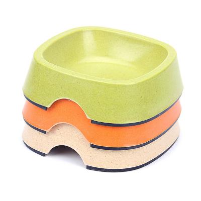 China Sustainable Pet Supplies Custom Wholesale Latest Eco Friendly Bamboo Fiber Pet Bowls Dog Bowls Cat Bowls for sale