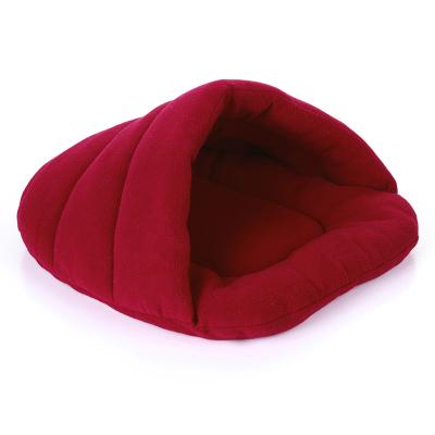 China GMT06-1034 Breathable Warm Fleece Pet Sleeping Bag Slipper Pet Bed for sale