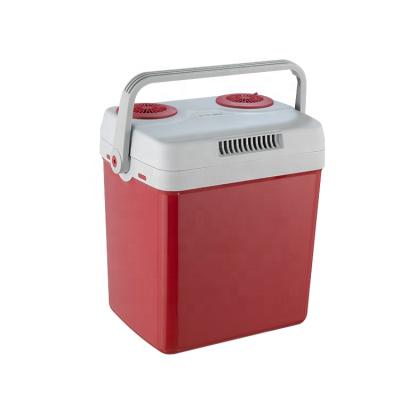 China Low Power Consumption 32L Cooler Box DC12V Large Capacity Portable Electric Cooler Cooler Freezer for sale