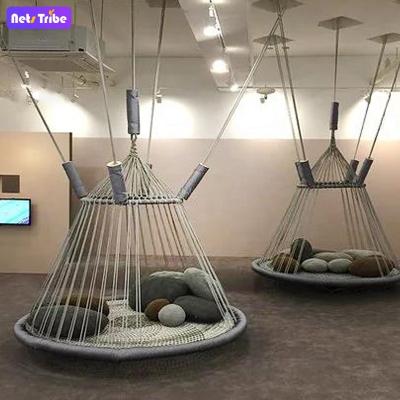 China Fun Yoyo Island Baby Swing Sets Unpowered Toys Products For Kids Commercial Indoor Playground Or Kindergarten Rope Climbing Nets for sale