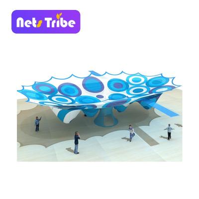 China Factory Price Hot Selling Kids Indoor Rainbow Unpowered Playground Rainbow Soft Climbing Amusement Nets Amusement Park For Kids for sale