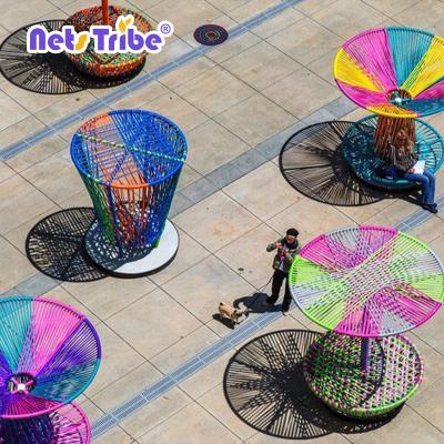 China Rotating Rotating Outdoor Playground Equipment Children Kids Play House and Outdoor Public Installation Art for sale