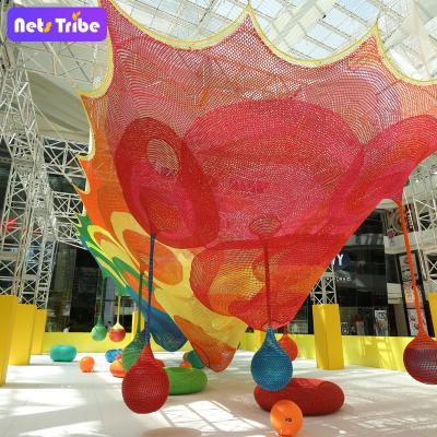 China Amusement Park Handwoven Equipment For Indoor And Outdoor Crochet Playground With Climbing Net for sale