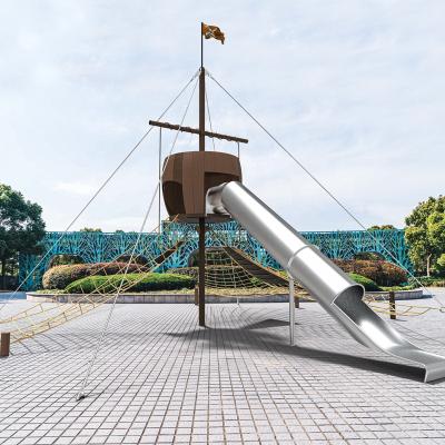 China Wooden Outdoor Park Playground Landscape Structures Playground Equipment for sale