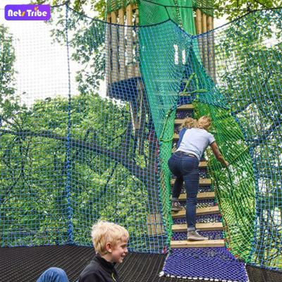 China Kindergarten Kids Playground Amusement Net Rope Climbing Ladder for sale