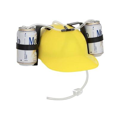 China Odd Novelties Beer Soda Guzzler Pretty Helmet Party Drinking Hat Christmas Ornament for sale