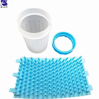 China NEW Portable PP+Silicone Dog Paw Cleaner Pet Feet Washer Pet Cleaning Brush Cup for Dogs Cat Grooming for sale