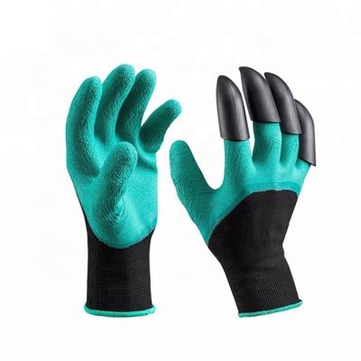 China Garden GARDEN TOOL waterproof and breathable gloves with claws for sale