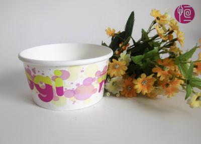 China Customize 6oz  Disposable Ice Cream Cups With Lid , Paper Ice Cream Containers for sale