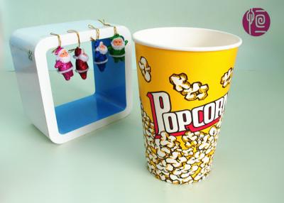 China 46oz Top120mm Disposable Paper Popcorn Buckets 1275ml Volume BRC FDA for sale