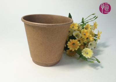 China Fully Eco Friendly Flexo Print Take away Coffee Cups By Kraft Paper for sale