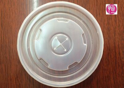 China 22oz PS Disposable Plastic Lids Diameter 90mm With Hole / SGS Certificated for sale