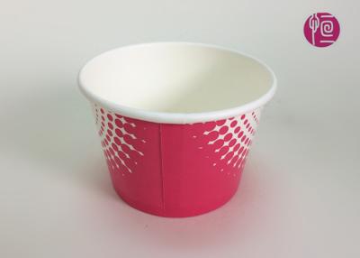 China 4oz PE Coated Frozen Yogurt Disposable Ice Cream Cups Logo Printed for sale