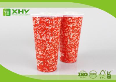 China 24oz Big Size Eco-Friendly Food Grade Double PE Coated Paper Cups for Cold Drink Soda Coca Cola for sale